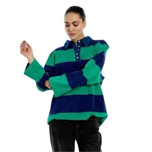 Stieglitz Ines Long Sleeve Polo Shirt Size Small